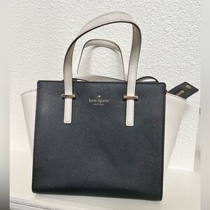 Kate Spade Hayden Cedar Street Crossbody Bag - Colorblock Black & White